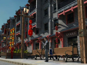 Commercial street 3D Model