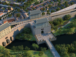 Ancient town Model 3D