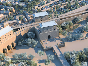 Ancient town Model 3D