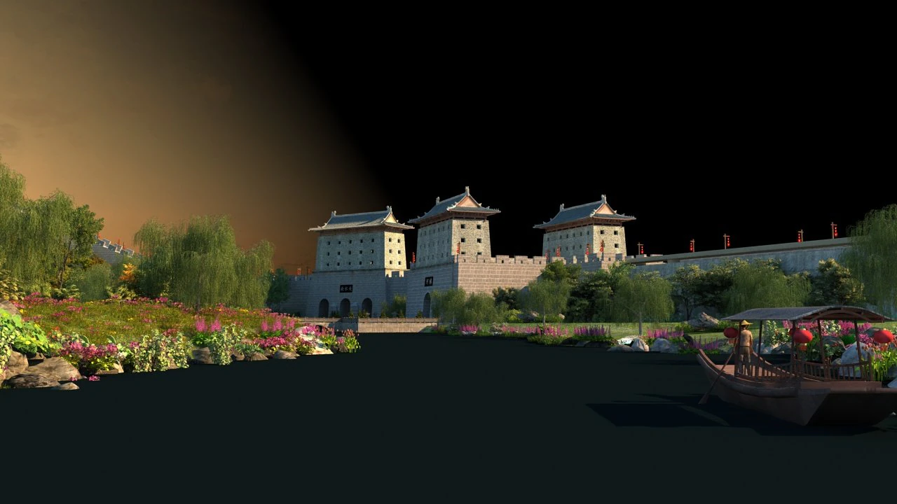 Ancient city 3D Model .c4d .max .obj .3ds .fbx .stl .blend 