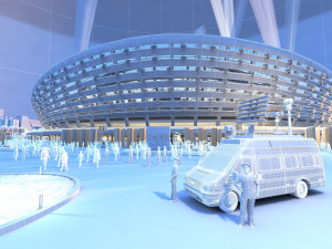 Stadium 3D Modell