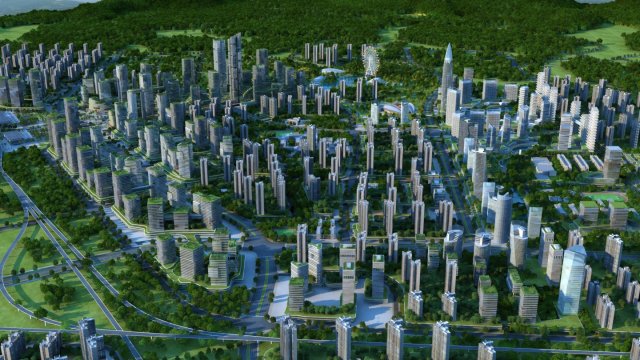 City building Modelo 3D .c4d .max .obj .3ds .fbx .stl .blend 
