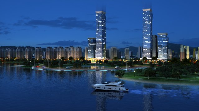 City building 3D 模型 .c4d .max .obj .3ds .fbx .stl .blend 