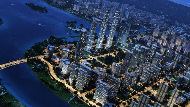 City building 3D Model .c4d .max .obj .3ds .fbx .stl .blend 