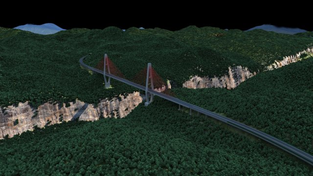 Bridge 3D Model .c4d .max .obj .3ds .fbx .stl .blend 