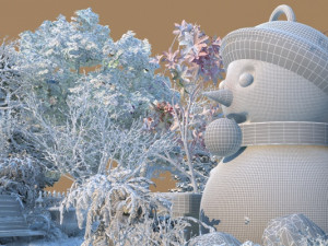 Snow scene 3Dモデル