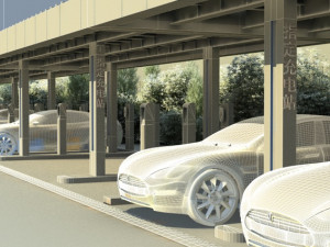 Car charging station 3D 模型