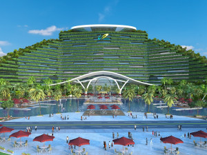 Green city 3D-Modell