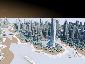 Green city 3D Model