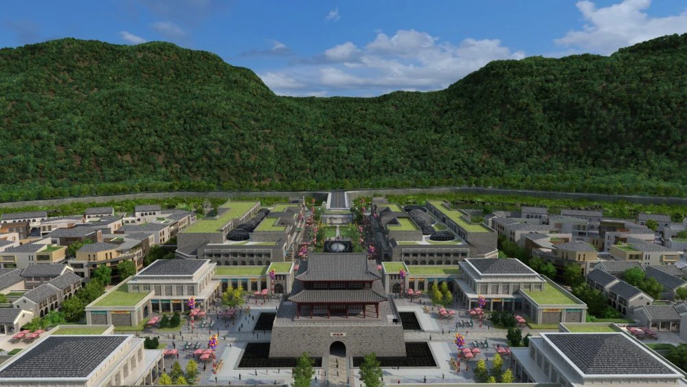 Ancient town 3D Model .c4d .max .obj .3ds .fbx .stl .blend 