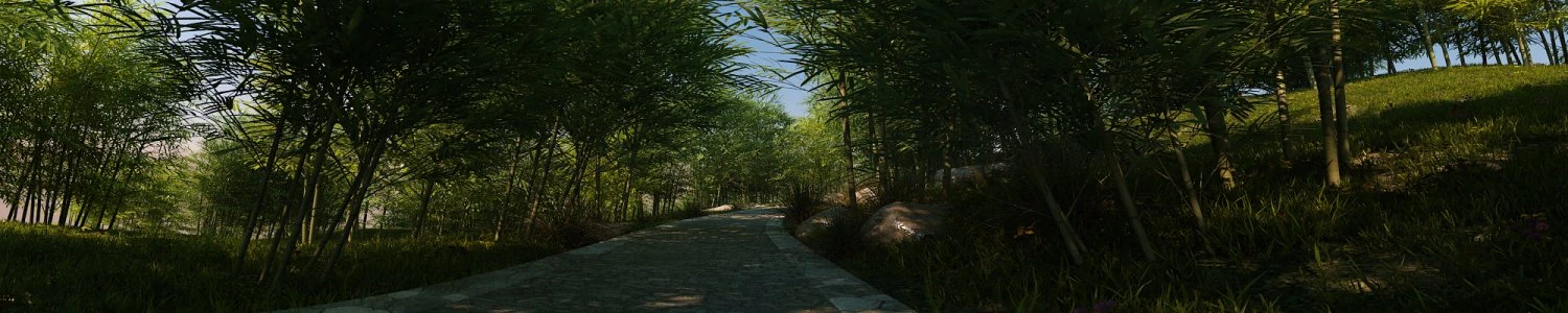 Bamboo forest 3D Model .c4d .max .obj .3ds .fbx .stl .blend 
