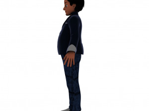 Cartoon employee Modelo 3D