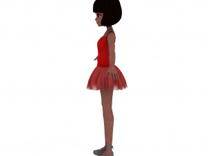 Cartoon girl 3Dモデル