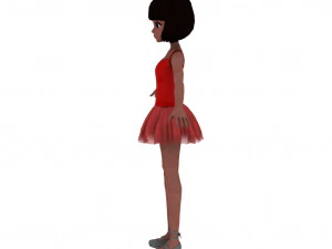Cartoon girl 3D Model