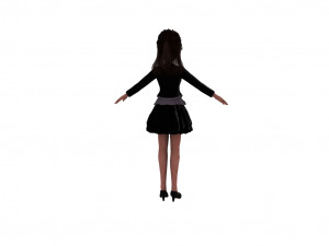 Cartoon girl Modelo 3D