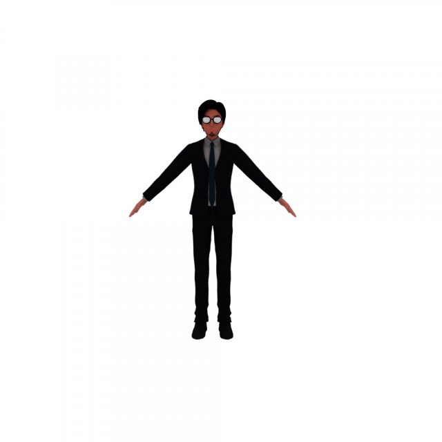 Cartoon employee Modèle 3D .c4d .max .obj .3ds .fbx .stl .blend 