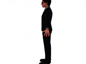 Cartoon employee 3D Model