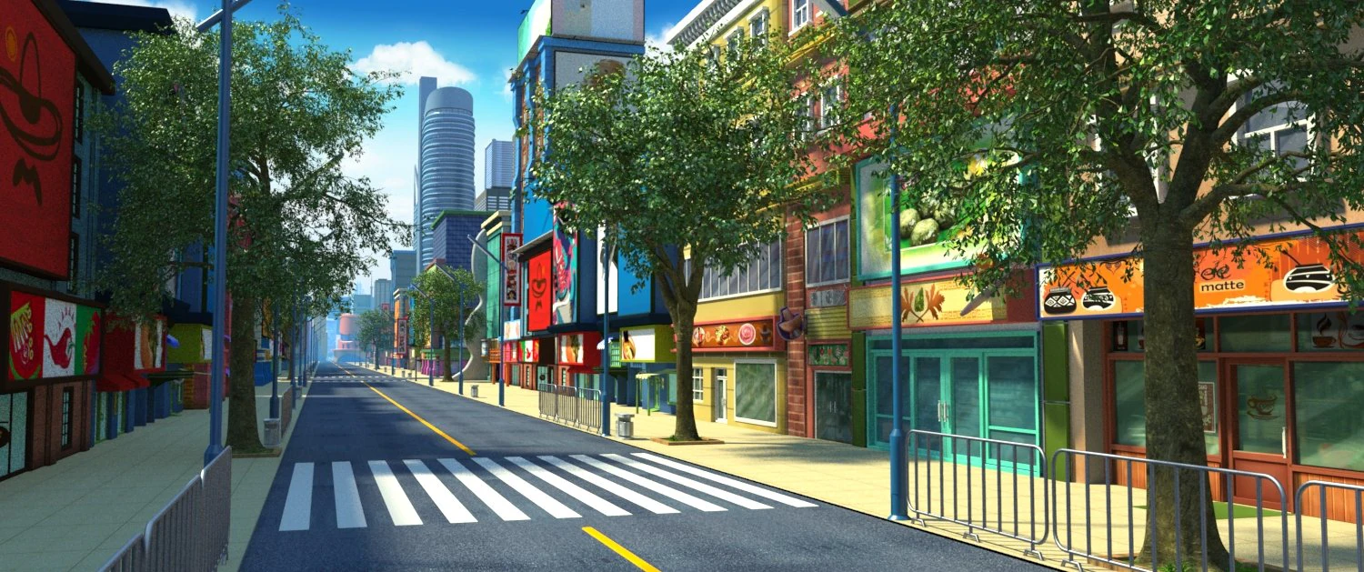 Cartoon city 3D Model .c4d .max .obj .3ds .fbx .stl .blend