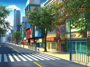 Cartoon city Modelo 3D