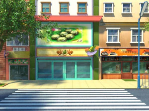 Cartoon city 3D Model
