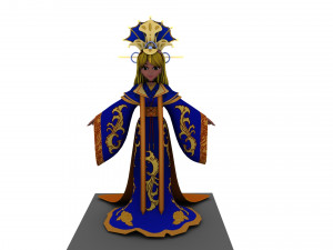 Cartoon queen 3D Model