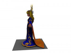 Cartoon queen Modèle 3D