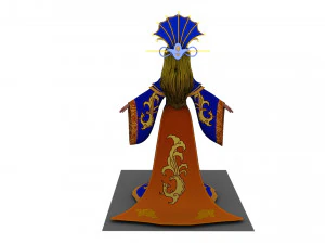 Cartoon queen 3D Model