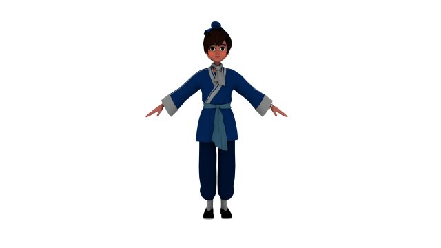Cartoon boy Modelo 3D .c4d .max .obj .3ds .fbx .stl .blend 