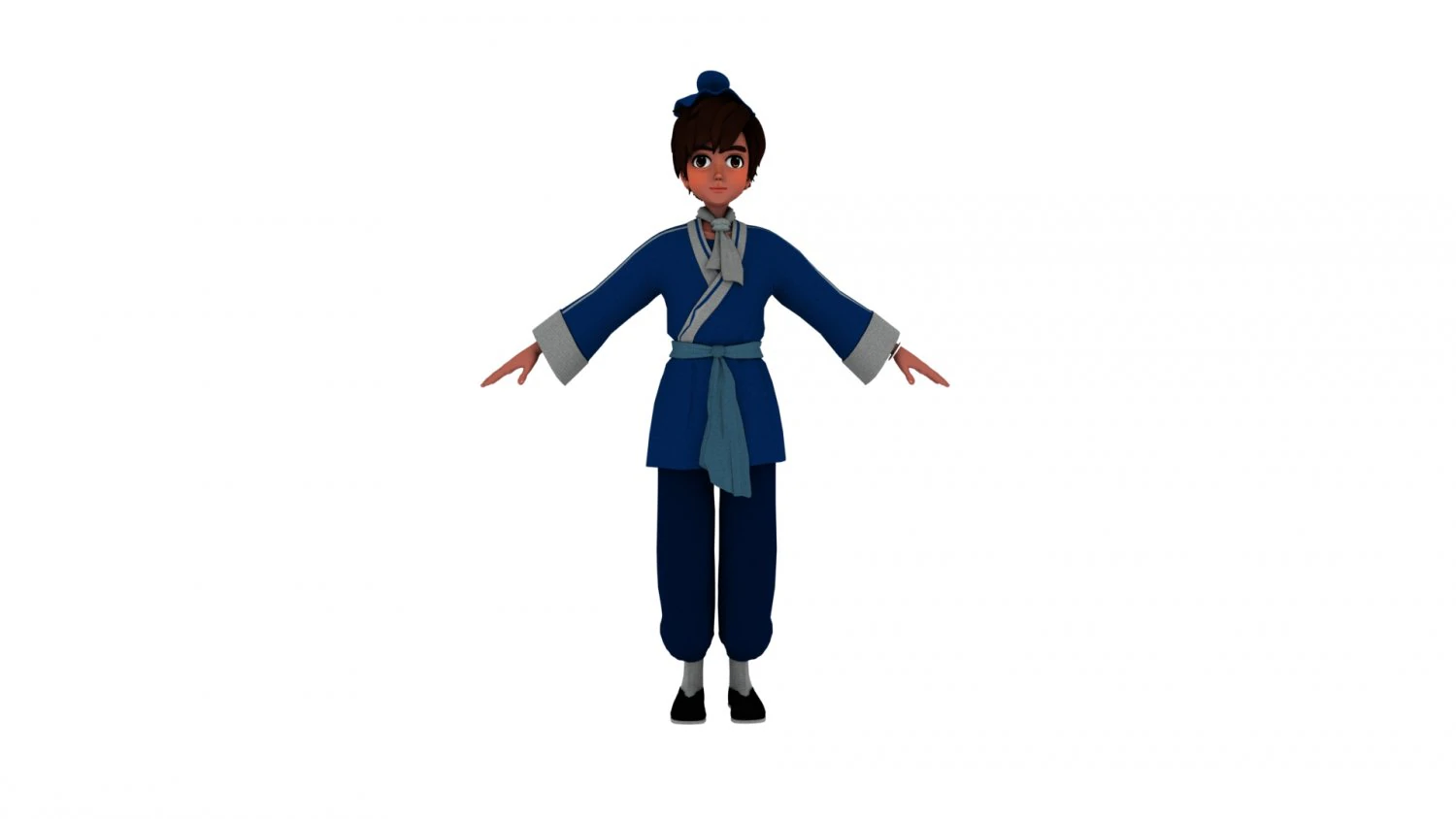 Cartoon boy 3D Model .c4d .max .obj .3ds .fbx .stl .blend 