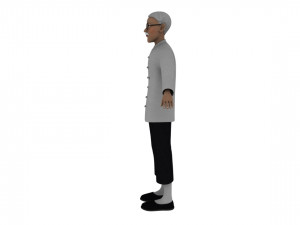 Cartoon old man Modelo 3D