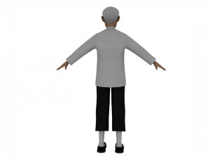 Cartoon old man Modelo 3D