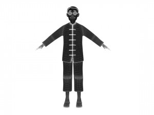 Cartoon old man Modelo 3D