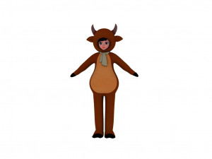 Cartoon girl 3Dモデル