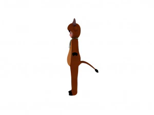 Cartoon girl 3D Model