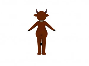 Cartoon girl 3D Model