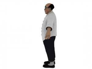 Cartoon old man 3D Model