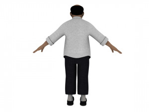 Cartoon old man Modèle 3D