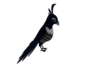 Cartoon parrot 3D Model