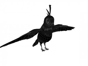 Cartoon parrot 3D Model