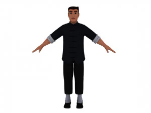 Karikat&uuml;r adam 3D Model