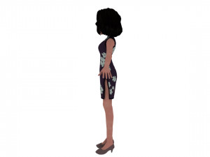 Cartoon woman 3D Model