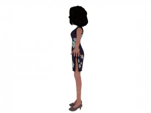 Cartoon woman 3D Model