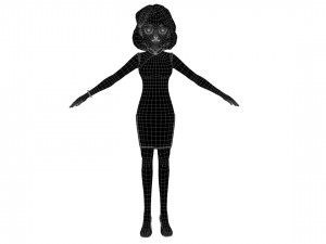 Cartoon woman 3D Model