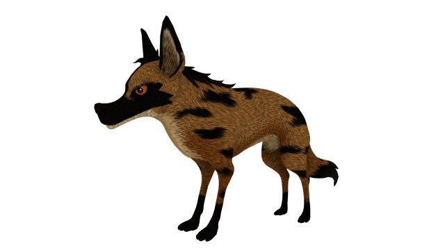 Cartoon wolf Modelo 3D .c4d .max .obj .3ds .fbx .stl .blend 