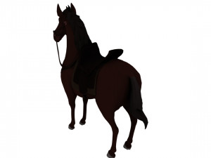Cartoon war horse Modelo 3D