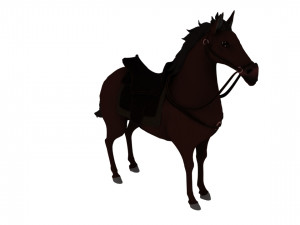 Cartoon war horse Modelo 3D