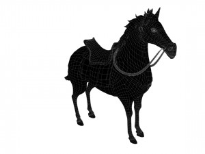Cartoon war horse Modelo 3D