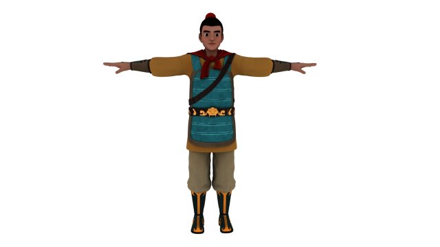 Cartoon archer 3D Model .c4d .max .obj .3ds .fbx .stl .blend 