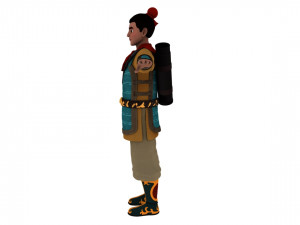 Cartoon archer 3D Model