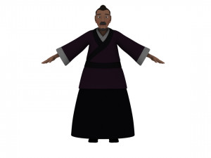 Cartoon old man 3D Model